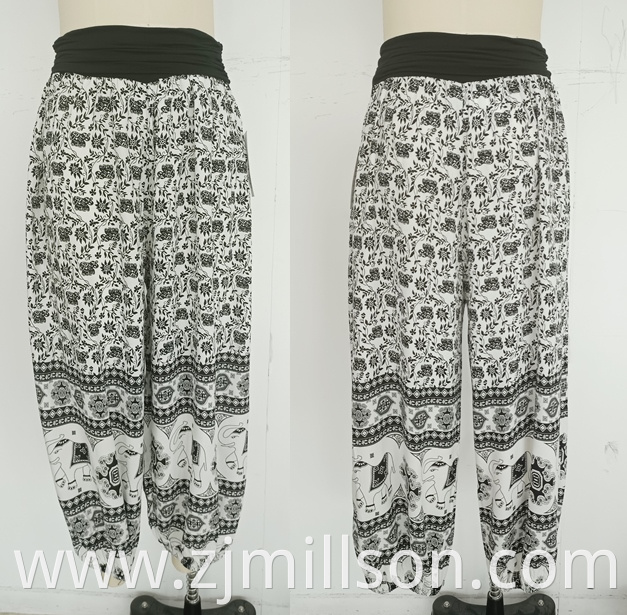 Thai Ethnic Style Yoga Pants Jpg